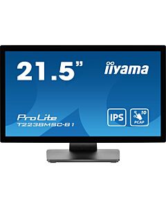 iiyama ProLite T2238MSC-B1 computer monitor 54.6 cm (21.5") 1920 x 1080 pixels Full HD LED Touchscreen Black T2238MSC-B1
