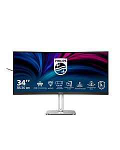 Philips 5000 series 34B2U5600C/00 computer monitor 86.4 cm (34") 3440 x 1440 pixels Dual QHD LCD Grey 34B2U5600C/00