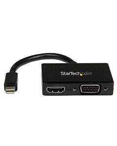 StarTech.com Travel A/V Adapter: 2-in-1 Mini DisplayPort to HDMI or VGA Converter MDP2HDVGA