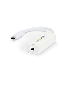 StarTech.com USB-C to Mini DisplayPort Adapter - 4K 60Hz - White - USB 3.1 Type-C to Mini DP Adapter - Upgraded Version is CDP2MDPEC CDP2MDP