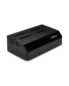 StarTech.com 4-Bay USB 3.0 to SATA Hard Drive Docking Station, USB Hard Drive Dock, External 2.5/3.5" SATA III SSD/HDD Docking Station, Hot-Swap Hard Drive Bay, Top-Loading SDOCK4U33