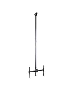 StarTech.com TV Ceiling Mount - Full-Motion Universal Hanging Single Screen Mount with Adjustable Telescopic Long Pole - Tilt / Swivel - VESA Bracket for 32”-75" Displays FPCEILPTBLP