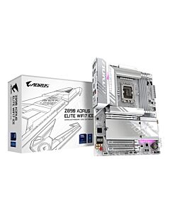 GIGABYTE Z890 AORUS ELITE WIFI7 ICE Motherboard - Supports Intel Core Ultra (Series 2) CPUs, 16+1+2 phases VRM, up to 8800MHz DDR5 (OC), 1xPCIe 5.0 + 3xPCIe 4.0, Wi-Fi 7, 2.5GbE LAN, Thunderbolt 4 Z890 AORUS ELITE WIFI7 ICE