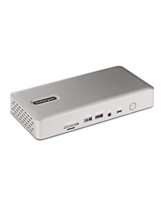 StarTech.com Universal USB4 & Thunderbolt 4 Docking Station, Quad Display on Windows, Dual Display on MacBook, HDMI DP Dock with 98W Laptop Charging 132UE-TB4USB4DOCK