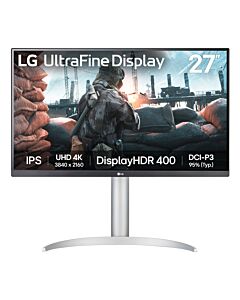 LG 27UP650K-W computer monitor 68.6 cm (27") 3840 x 2160 pixels 4K Ultra HD White 27UP650K-W.AEK