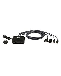 ATEN 2-Port USB FHD HDMI Cable KVM Switch CS22HF