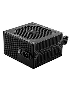 MSI MAG A650BN UK PSU '650W, 80 Plus Bronze , 12V Single-Rail, DC-to-DC Circuit, 120mm Fan, Non-ular, Sleeved Cables, ATX Power Supply Unit, UK Powercord, Black' MAG A650BN