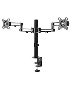 StarTech.com Desk Mount Dual Monitor Arm - Desk Clamp VESA Compatible Monitor Mount for up to 32 inch Displays - Ergonomic Articulating Monitor Arm - Height Adjustable/Tilt/Swivel/Rotating ARMDUAL3