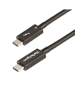 StarTech.com 3ft (1m) Thunderbolt 4 Cable - 40Gbps - 100W PD - 4K/8K Video - Intel- Thunderbolt Cable - Compatible w/ USB4/Thunderbolt 3/USB 3.2/USB Type-C/DisplayPort TBLT4MM1M
