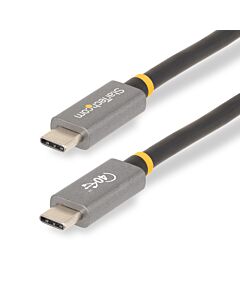 StarTech.com 3ft (1m) USB4 Cable, USB-IF  USB-C Cable, 40 Gbps, USB Type-C Data Transfer Cable, 100W Power Delivery, 8K 60Hz, Compatible w/Thunderbolt 4/3/USB 3.2 CC1M-40G-USB-CABLE