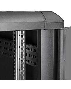 StarTech.com 4-Post 22U Server Rack Cabinet, Lockable 19" Data Rack Cabinet for Computer / AV / IT Equipment, Office / Home Network Rack with Casters & Adjustable Mounting Rails RK2236BKF