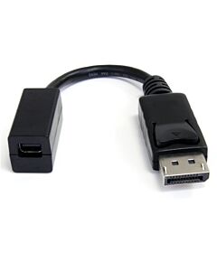StarTech.com 6in (15cm) DisplayPort to Mini DisplayPort Cable - 4K x 2K UHD Video - DisplayPort Male to Mini DisplayPort Female Adapter Cable - DP Computer to mDP 1.2 Monitor Extension Cable DP2MDPMF6IN