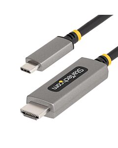 StarTech.com 6ft (2m) USB-C to HDMI Adapter Cable, 8K 60Hz, 4K 144Hz, HDR10, USB Type-C to HDMI 2.1 Video Converter Cable, USB-C DP Alt e/USB4/Thunderbolt 3/4 Compatible - USB-C Laptop to HDMI Monitor 135B-USBC-HDMI212M