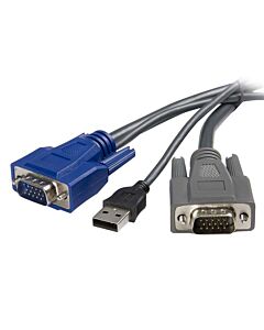 StarTech.com 6 ft Ultra-Thin USB VGA 2-in-1 KVM Cable SVUSBVGA6