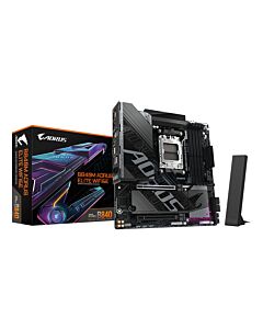 GIGABYTE B840M AORUS ELITE WIFI6E Motherboard - AMD Ryzen 9000 CPUs, 10+2+2 Phases VRM, up to 8200MHz DDR5(O.C), 2xPCIe 4.0 M.2, Wi-Fi 6E, 2.5GbE LAN, USB 3.2 Gen 2 B840M AORUS ELITE WIFI6E