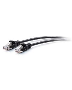 C2G 4.6m Cat6a Snagless Unshielded (UTP) Slim Ethernet Patch Cable - Black C2G30150