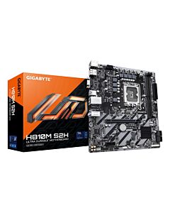 GIGABYTE H810M S2H Motherboard - Intel Core Ultra (Series 2) CPUs, 4+1+2 Phases VRM, up to 6400MHz DDR5, 1xPCIe 4.0 M.2, 1GbE LAN, USB 3.2 Gen 1 H810M S2H
