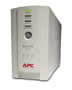 APC Back-UPS, 350VA/210W, Tower, 230V, 4x IEC C13 Outlets , User Replaceable Battery BK350EI