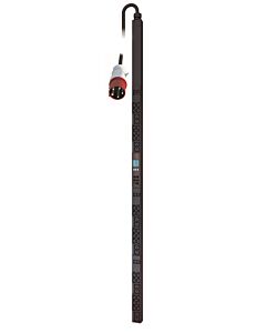 APC NetShelter Metered Rack PDU, 0U, 3PH, 22kW 230V 32A or 17.3kW 230V 24A, x30 C13 and x12 C19 outlets, IEC 309 3P+N+PE cord AP8886