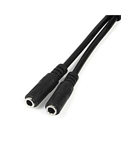 StarTech.com Headset adapter for headsets with separate headphone / microphone plugs - 3.5mm 4 position to 2x 3 position 3.5mm M/F MUYHSMFF