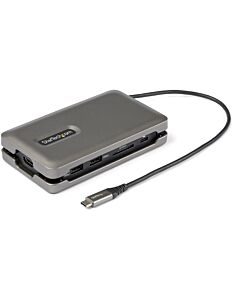 StarTech.com USB C Multiport Adapter - USB C to 4K 60Hz HDMI 2.0 - 2-Port 10Gbps USB Hub - 100W Power Delivery Pass-through - GbE - SD/MicroSD - USB Type-C Mini Dock - 10" Cable DKT31CSDHPD3