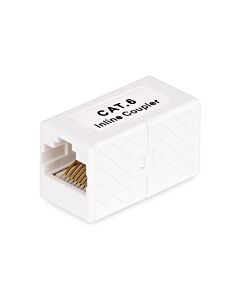 StarTech.com RJ45 Coupler, Inline Cat6 Coupler, Female to Female (F/F) T568 Connector, Unshielded Ethernet Cable Extension IN-CAT6-COUPLER-U1