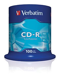Verbatim CD-R Extra Protection 700 MB 52x 100 pc(s) 43411