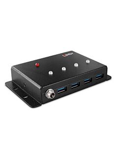Lindy 4 Port USB 3.0 Metal Hub 43374