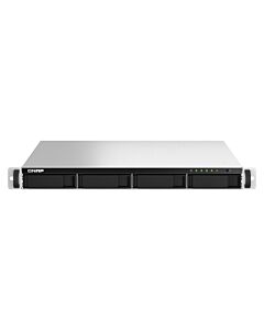 QNAP TS-464U-RP NAS Rack (1U) Intel® Celeron® N5095 8 GB DDR4 0 TB QNAP Turbo System Aluminium, Black NO RAIL KIT TS-464U-RP-8G