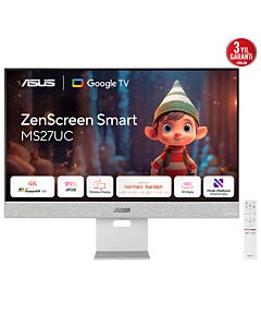ASUS ZenScreen Smart Monitor MS27UC computer monitor 68.6 cm (27") 3840 x 2160 pixels 4K Ultra HD LCD Grey MS27UC