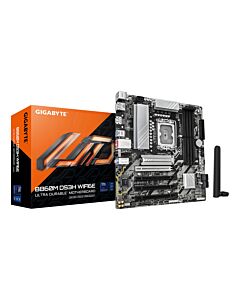 GIGABYTE B860M DS3H WIFI6E Motherboard - Intel Core Ultra Series CPUs, 5+1+2+1 Phases VRM, up to 9066MHz DDR5, 1xPCIe 5.0 + 1xPCIe 4.0 M.2, 2.5GbE LAN, WIFI 6E, USB 3.2 Gen 2 B860M DS3H WIFI6E