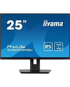 iiyama ProLite 25” 1920 x 1200 monitor featuring IPS panel and a height adjustable stand XUB2595WSU-B5