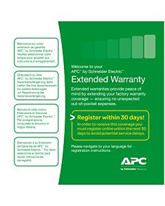 APC Warranty extension for service pack,, 3 years, for new product purchases, repair or replace coverage WBEXTWAR3YR-SP-04