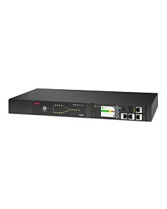APC Netshelter Rack Automatic Transfer Switch, 1U, 10A, 230V, C14 IN, 12 C13 OUT, 50/60Hz AP4421A