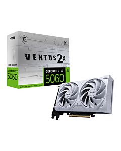 MSI GeForce RTX 5060 8G VENTUS 2X OC WHITE NVIDIA 8 GB GDDR7 GEFORCE RTX 5060 8G VENTUS 2X OC WHITE