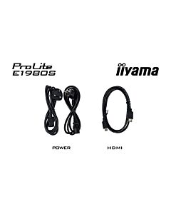 iiyama ProLite E1980S-B1 computer monitor 48.3 cm (19") 1280 x 1024 pixels VGA LED Black E1980S-B1