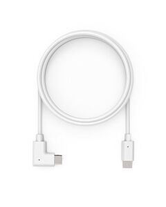 Compulocks 6ft Charge & Data USB-C to USB-C 90-Degree Cable Right Angle White 6FTALLUSBC