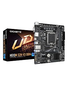 GIGABYTE H610M S2H V3 DDR4 Motherboard - Supports Intel Core 14th CPUs, 4+1+1 Hybrid Digital VRM, up to 3200MHz DDR4, 1xPCIe 3.0 M.2, GbE LAN , USB 3.2 Gen 1 H610M S2H V3 DDR4