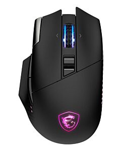 MSI S12-4301370-CLA mouse Gaming Right-hand RF Wireless + Bluetooth + USB Type-A Optical 26000 DPI VERSA PRO W + MOUSE DOCK PRO