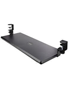 StarTech.com Under-Desk Keyboard Tray, Clamp-on Ergonomic Keyboard Holder, Up to 12kg (26.5lb), Sliding Keyboard and Mouse Drawer with C-Clamps, Height Adjustable Keyboard Tray (3.9/4.7/5.5 in) KEYBOARD-TRAY-CLAMP1