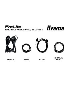 iiyama GCB3482WQSU-B1 computer monitor 86.4 cm (34") 3440 x 1440 pixels UltraWide Quad HD LED Black GCB3482WQSU-B1
