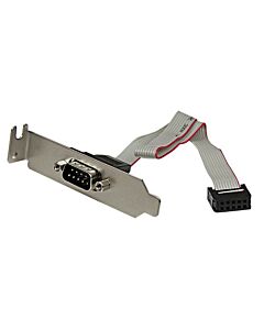 StarTech.com 9 Pin Serial Male to 10 Pin Motherboard Header LP Slot Plate PLATE9MLP