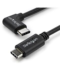 StarTech.com Right-Angle USB-C Cable - M/M - 1 m (3 ft.) - USB 2.0 USB2CC1MR