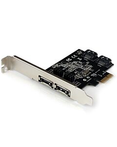 StarTech.com 2 Port PCI Express SATA 6 Gbps eSATA Controller Card - Dual Port PCIe SATA III Card - 2 Int/2 Ext PEXESAT322I