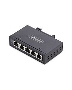 StarTech.com 5-Port Unmanaged Industrial Network Switch, 100/1000 Ethernet, DIN Rail/Wall-Mountable, Rugged IP30 Gigabit Switch, -40F-167F, 9~60V DC, TAA Compliant I51G-ETHERNET-SWITCH