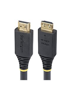 StarTech.com 20ft (6.1m) High Speed HDMI Cable with Gripping Connectors, 4K 60Hz/1440p 144Hz, HDR10/HDCP 2.2/ARC, 18Gbps, UHD HDMI 2.0 Cord for TV/Monitor/Display, TPE Jacket HDMI2-CABLE-GRIP-20F