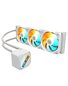 GIGABYTE GAMING 360 ICE Liquid CPU Cooler- 3x120mm ARGB Fans, slide-in interlocking mechanism, DAISY-CHAIN, Intel LGA 1851 and AMD AM5 Compatible GP-GIGABYTE GME 360I