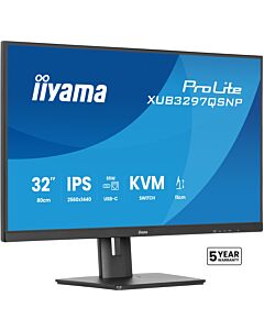 iiyama ProLite XUB3297QSNP-B1 computer monitor 81.3 cm (32") 2560 x 1440 pixels Quad HD LED Black XUB3297QSNP-B1
