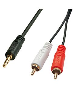Lindy 2m Premium Phono To 3.5mm Cable 35681