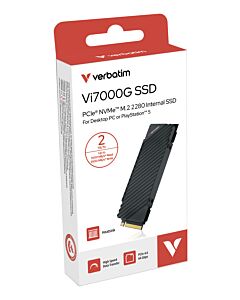 Verbatim Vi7000G PCIe NVMe M.2 SSD 2TB The Ultimate Gaming Solution 49368